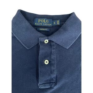 Ralph Lauren Polo Shirt – Men’s Small – Blue Knit – Classic Short Sleeve